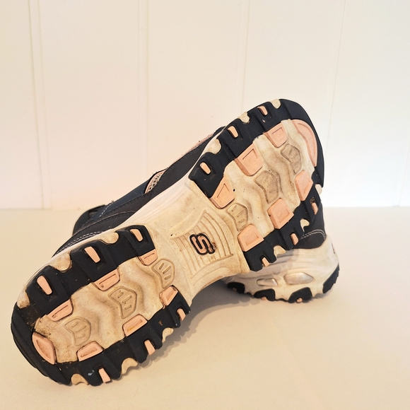 Skechers D' Lites Women's Blue and Pink Athletic Shoes Size 9 - Picture 7 of 9